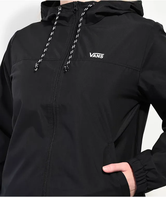Vans Kastle Check Me Black Windbreaker Jacket CoolSprings Galleria
