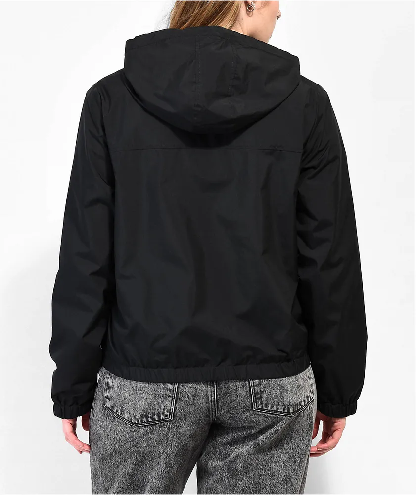 Vans Kastle Check Me Black Windbreaker Jacket | Arden Fair