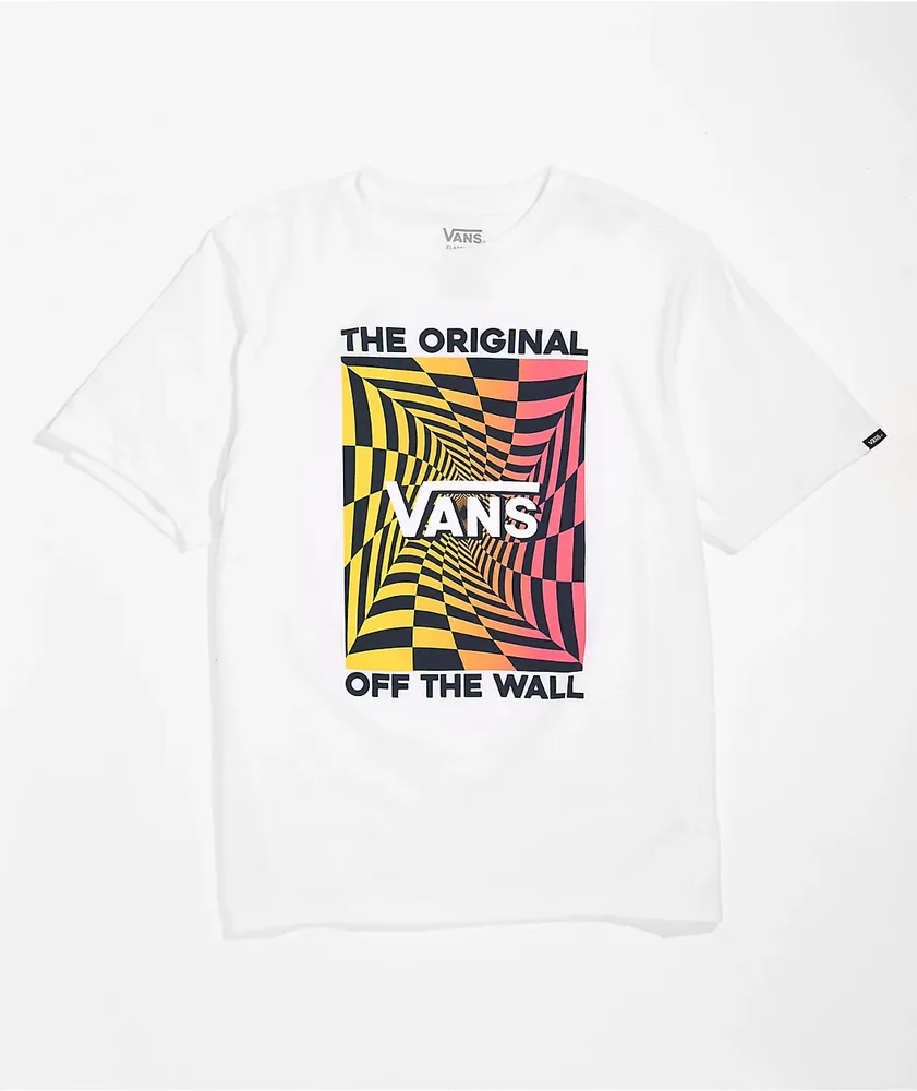 Checkerboard vans t shirt sales
