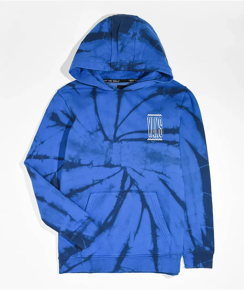 Blue tie online dye vans sweatshirt