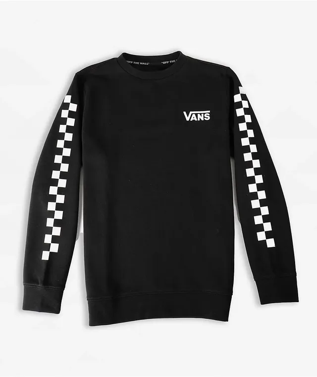 Vans primary checkered black hoodie cheap