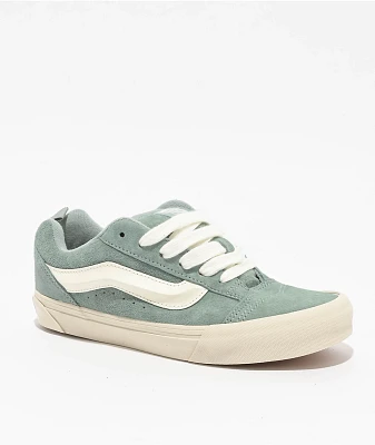 国内配送 VANS OLD SKOOL PIG SUEDE JUNGLE GREEN Vans Old Skool Pig Suede Jungle Green & White Skate Shoes