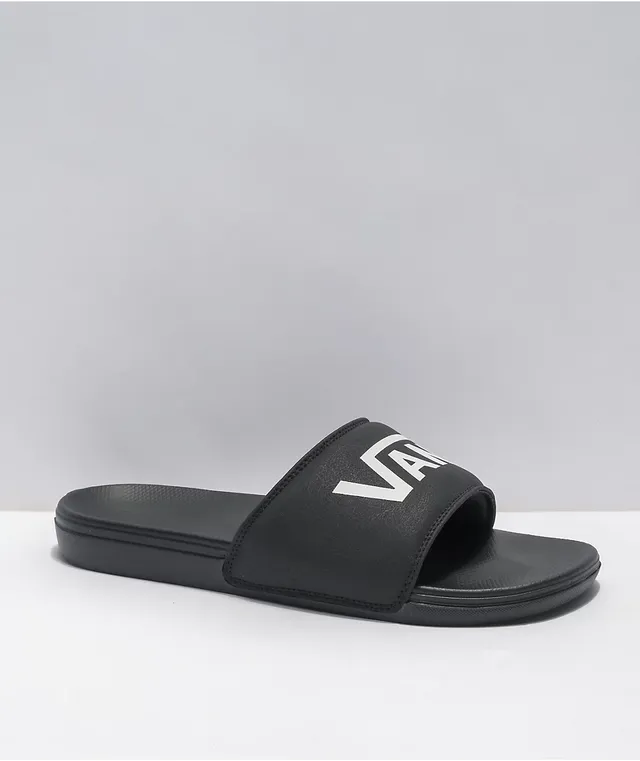 Vans black flip flops on sale