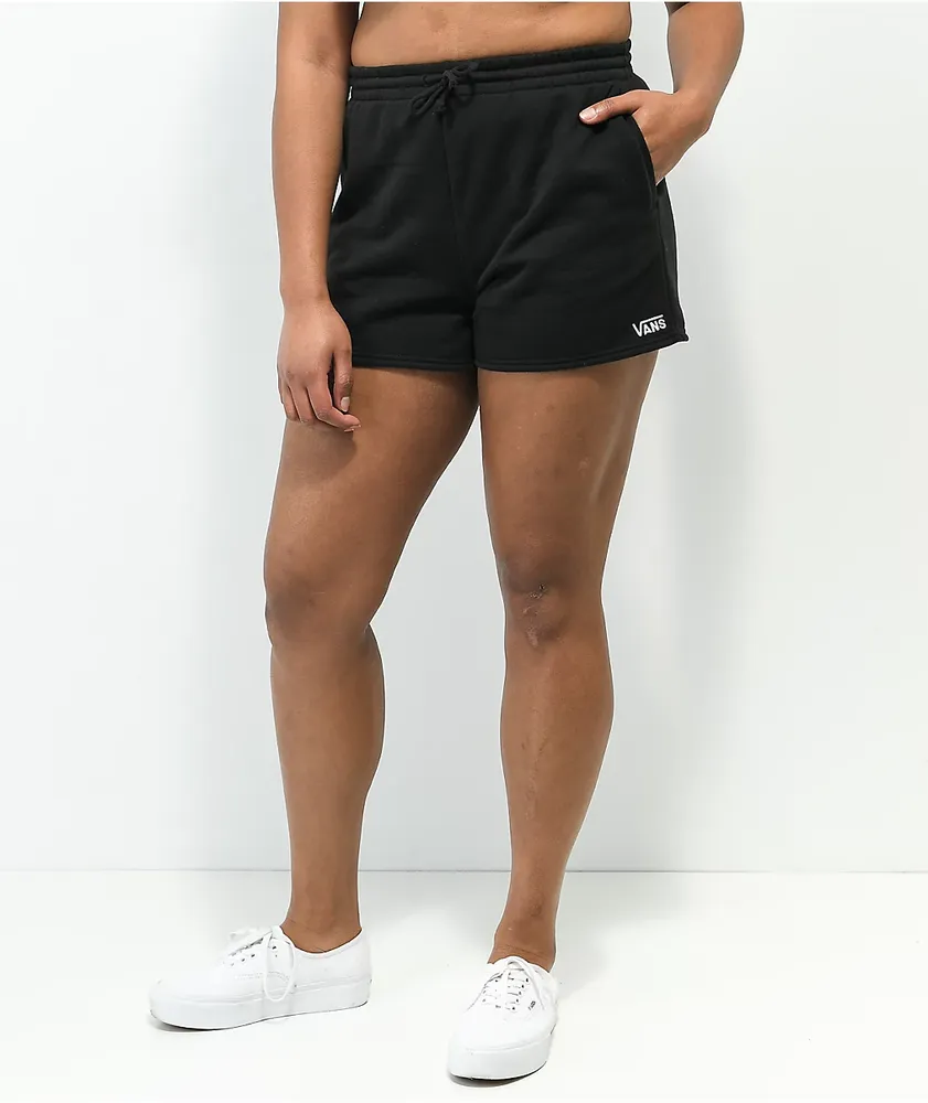 Black vans shorts discount