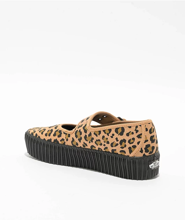 Vans authentic platform black leopard cheap