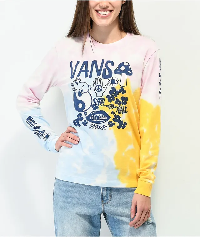 Vans Masc d Mind Rainbow Tie Dye Long Sleeve T Shirt