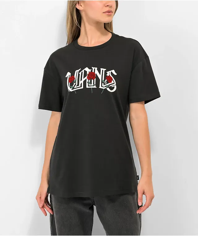 Vans black t shirt top