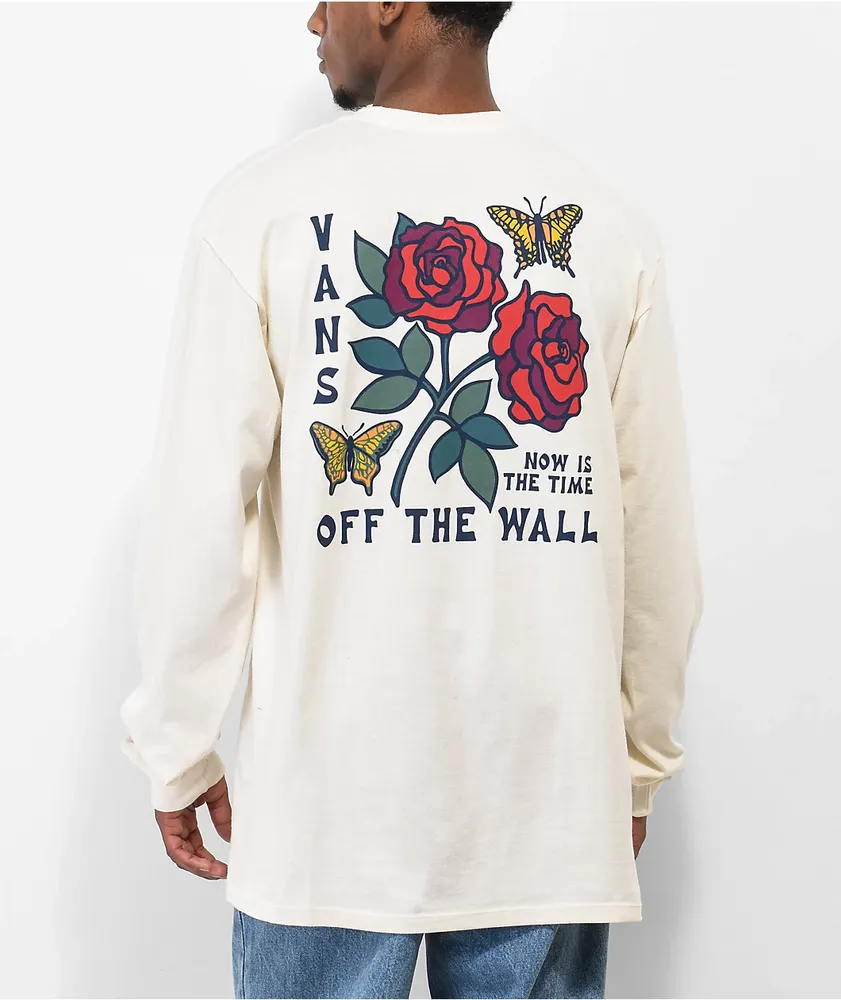Vans long sleeve rose sales