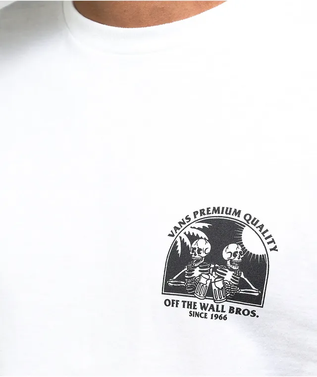 Vans off the wall white t shirt deals