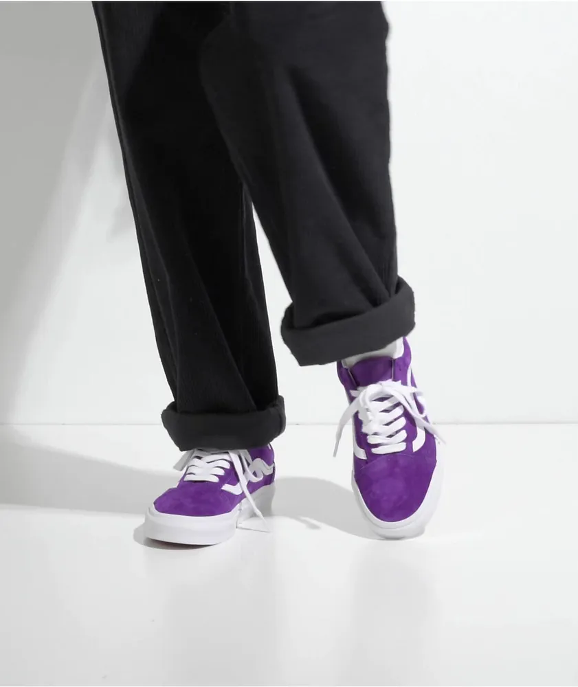 Vans old hot sale skool purple suede