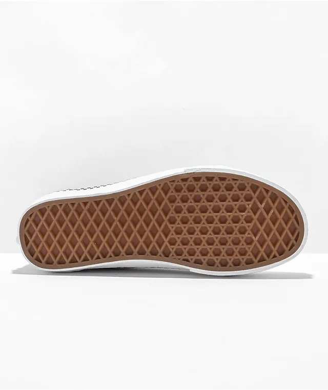 Vans with checkered foxing sale stripe