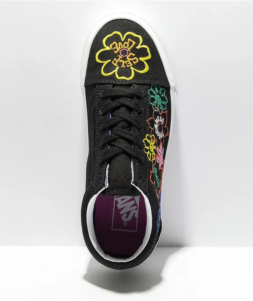 Vans running shoes top black