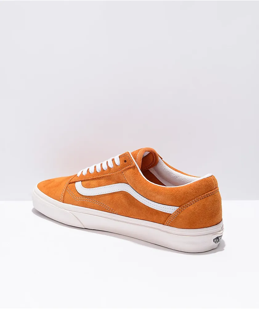 Brown pig suede outlet vans old skool
