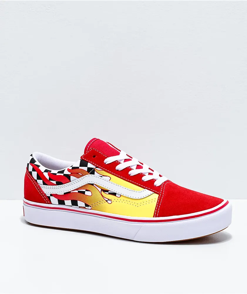 Vans top flame checkerboard