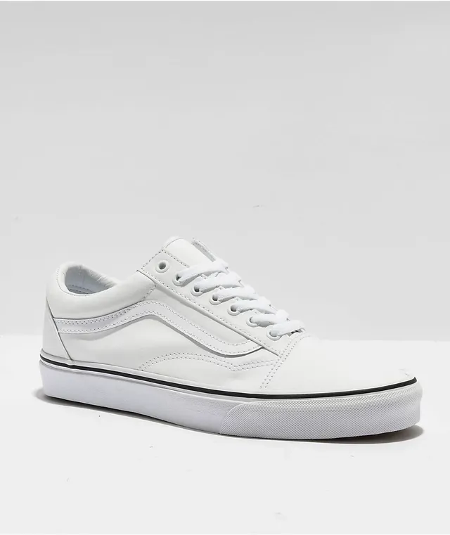 Blue flower true white vans cheap