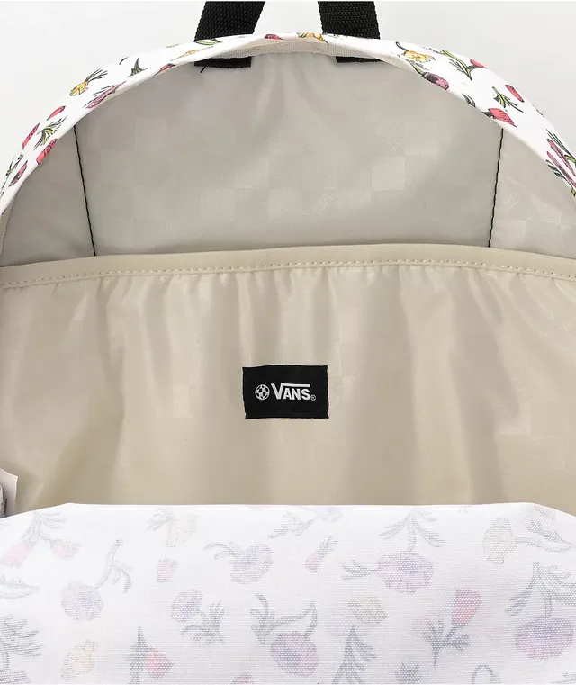 Vans Old Skool H2O Floral White Backpack Pueblo Mall