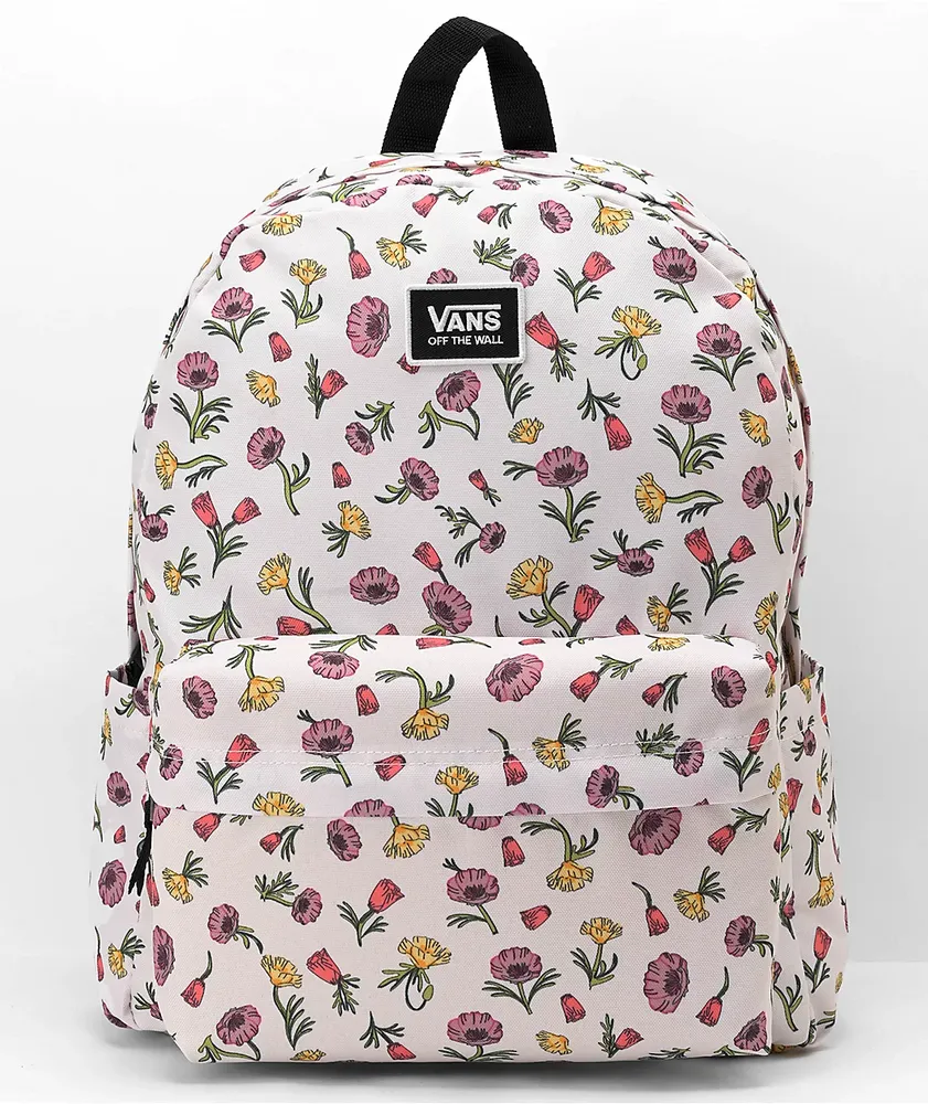 Vans floral backpack store