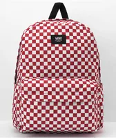 Red and checkered vans backpack online