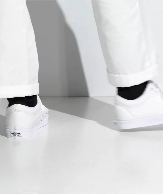 Vans Old Skool Tiger Orange & White Skate Shoes at Hamilton