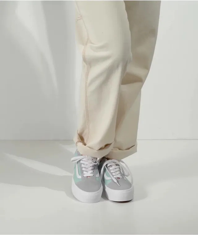 Vans Old Skool Pastel Colorblock Platform Shoes CoolSprings Galleria