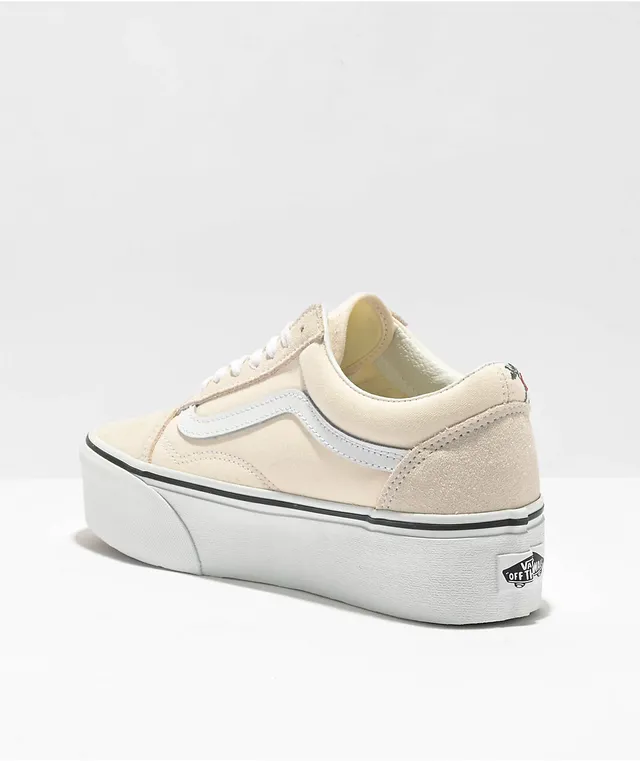Floral platform vans on sale