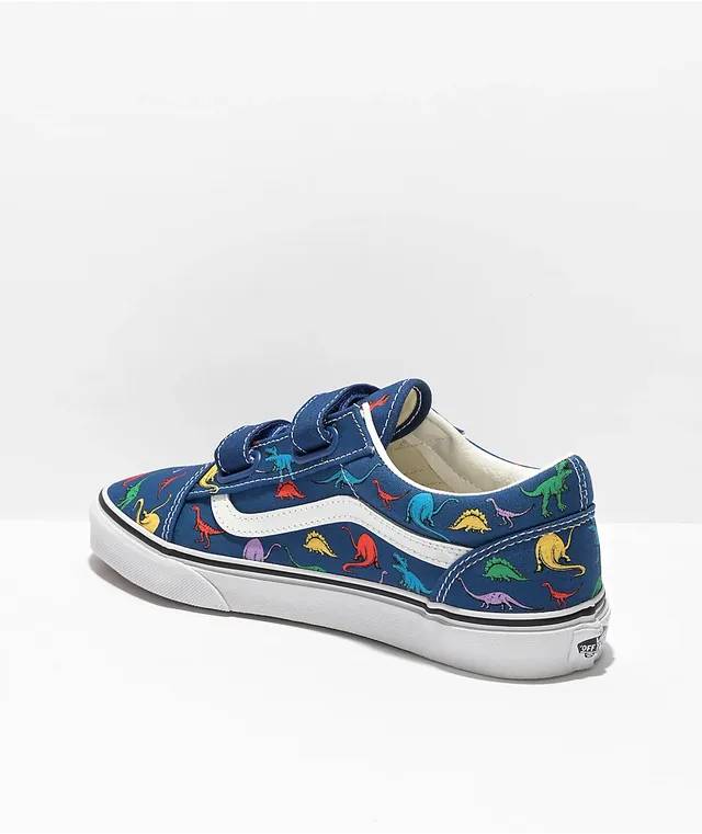 Vans Old Skool V Dino Blue Skate Shoes CoolSprings Galleria