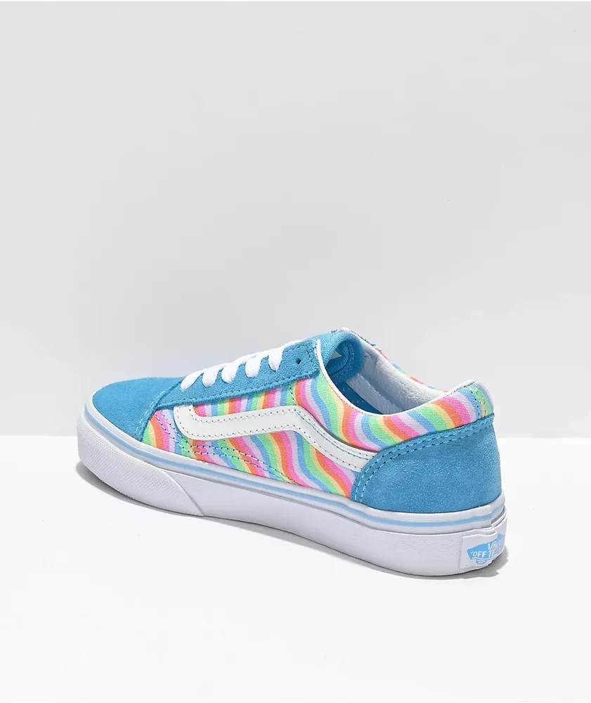 Vans rainbow shoes old skool hot sale
