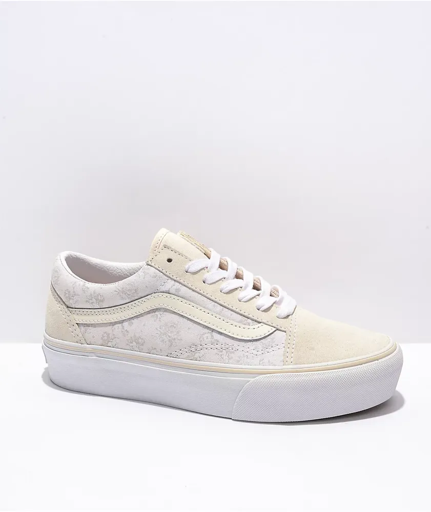 Vans old skool store floral shoes