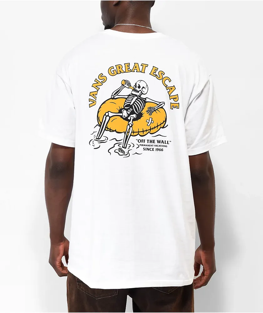Vans white tee top