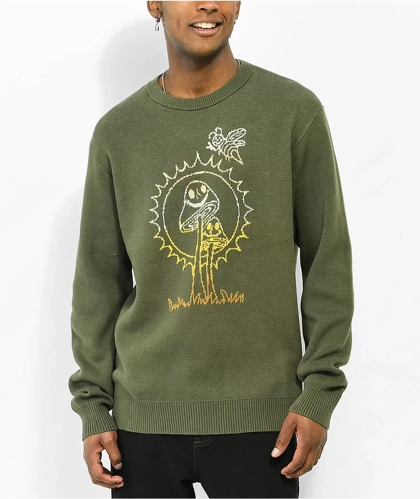 Vans Plant Harmony Dark Green Sweater Hamilton Place