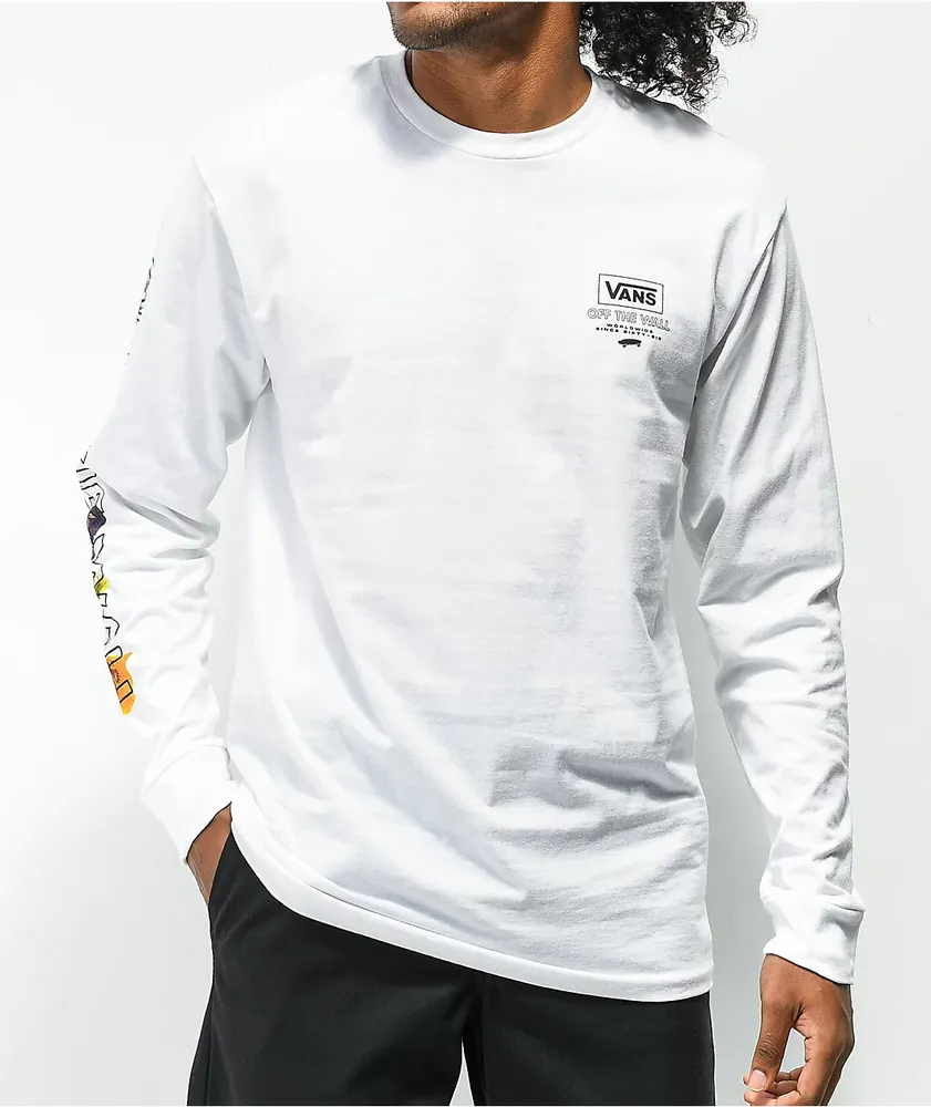 Vans Pressed Floral White Long Sleeve T Shirt Mall of America