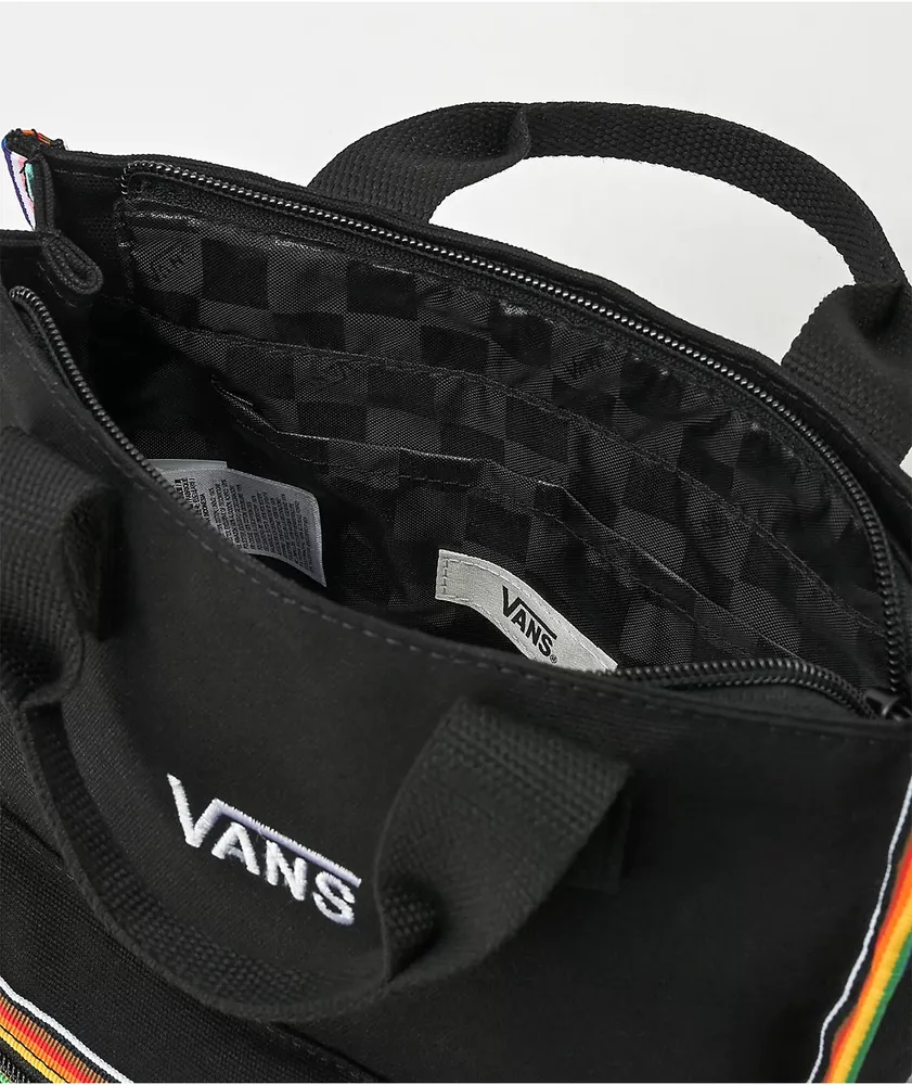 Vans black on sale tote bag