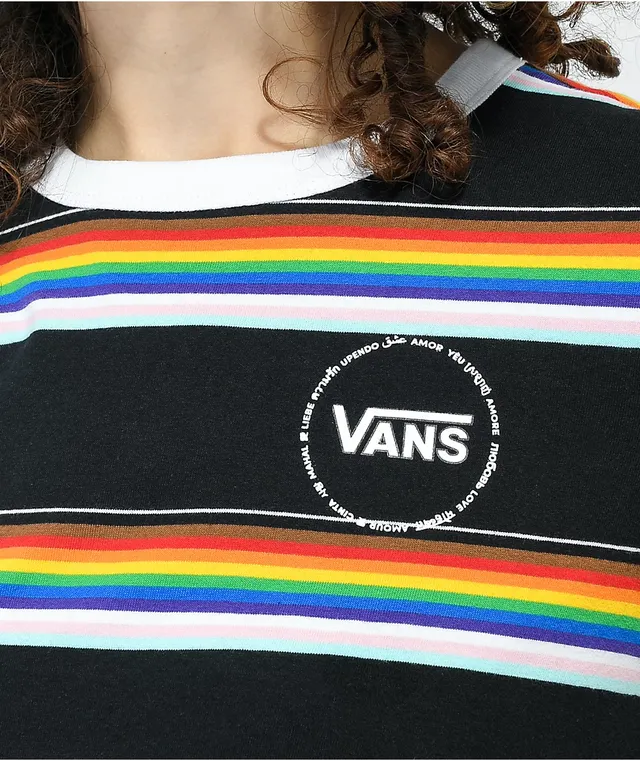 Vans rainbow t shirt store