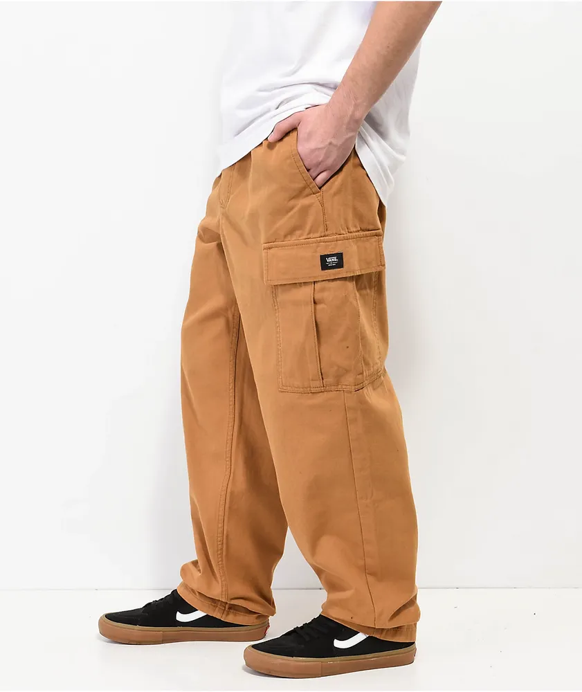 Vans Range Cargo Bone Brown Elastic Waist Pants | Arden Fair