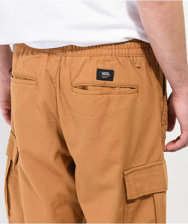 Vans Range Cargo Bone Brown Elastic Waist Pants | CoolSprings Galleria