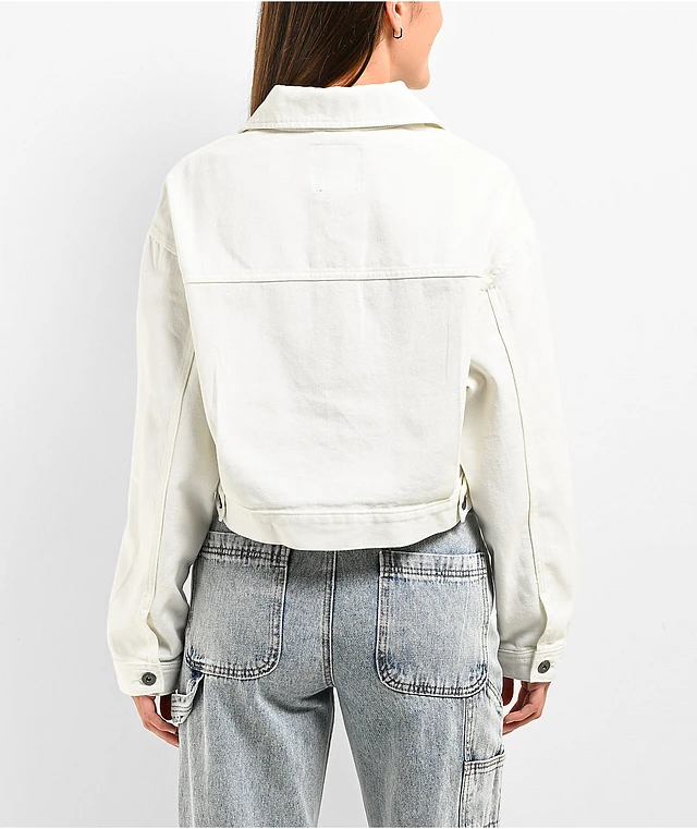 【2plan】white dirty trucker jacket Levis Linen Trucker Jacket | SportsDirect.com USA