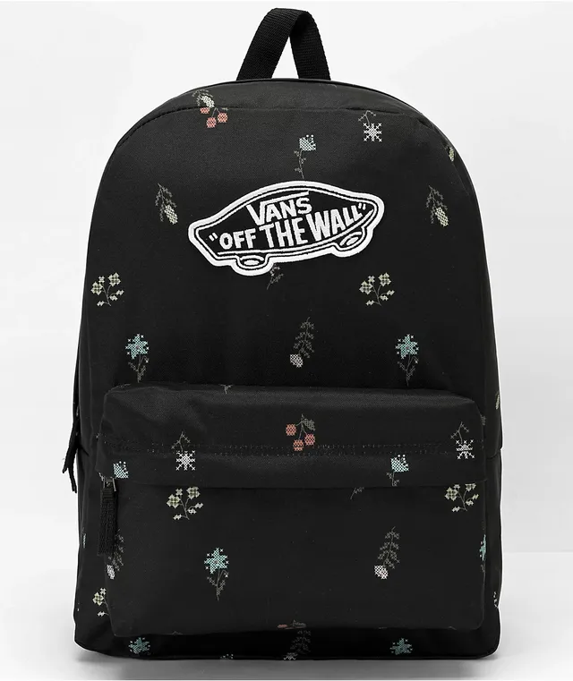Vans realm fall floral backpack outlet