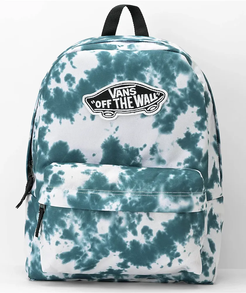 Teal and white backpack online