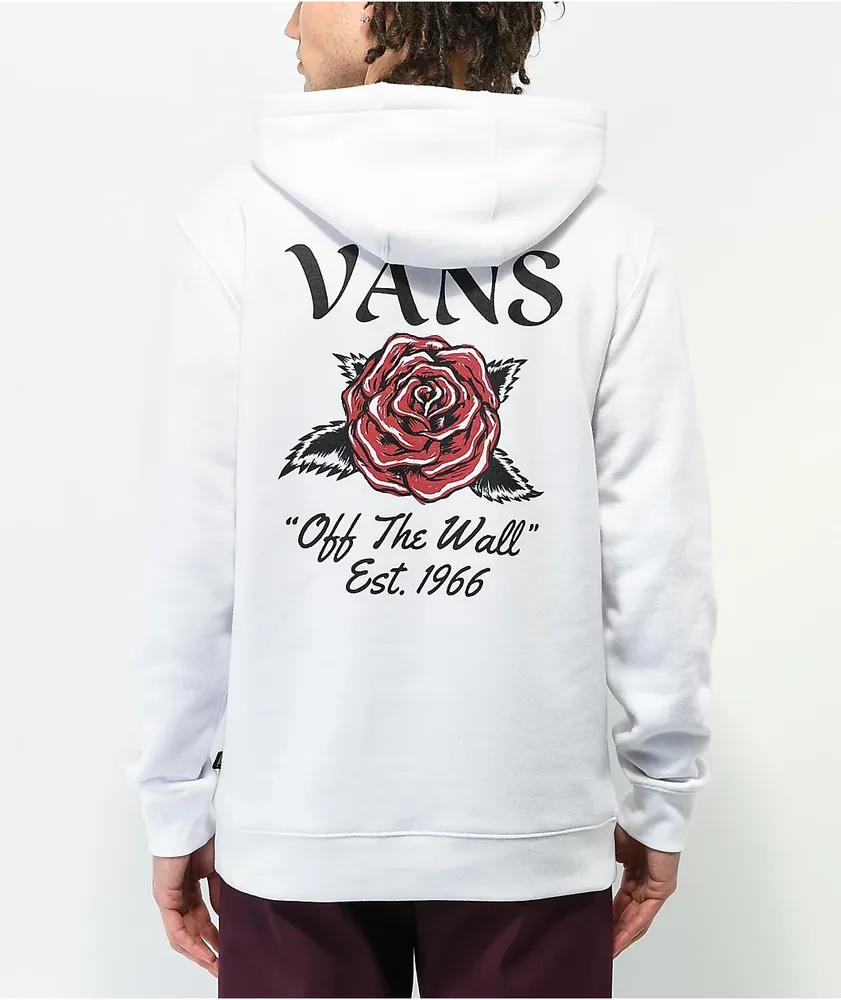 Vans Rose White Hoodie The Pen Centre