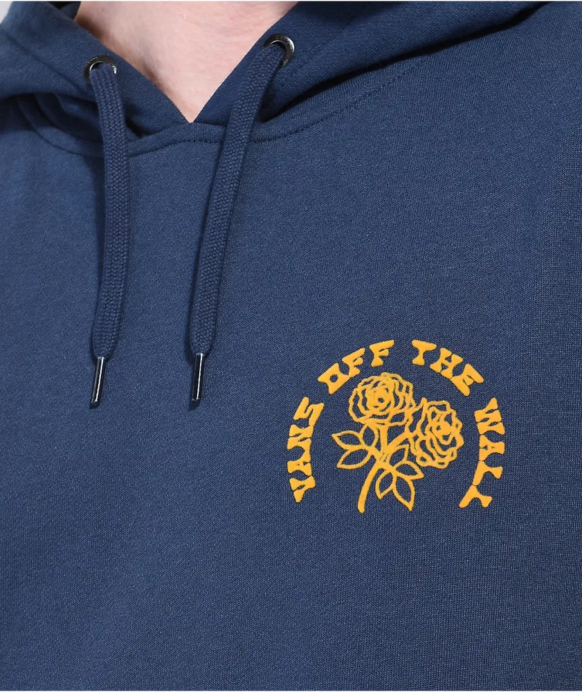 Vans hoodie with roses discount