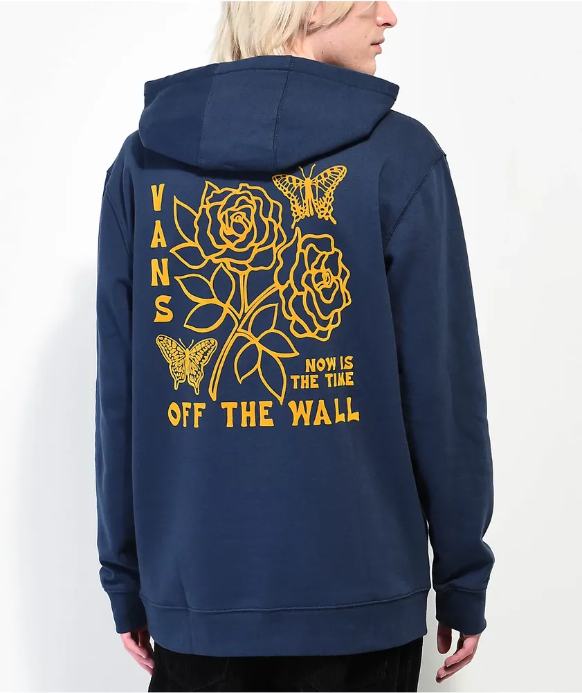 Vans Roses And Butterflies Naby Blue Hoodie CoolSprings Galleria