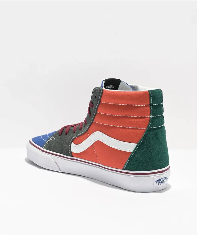 Vans high hot sale top colorful