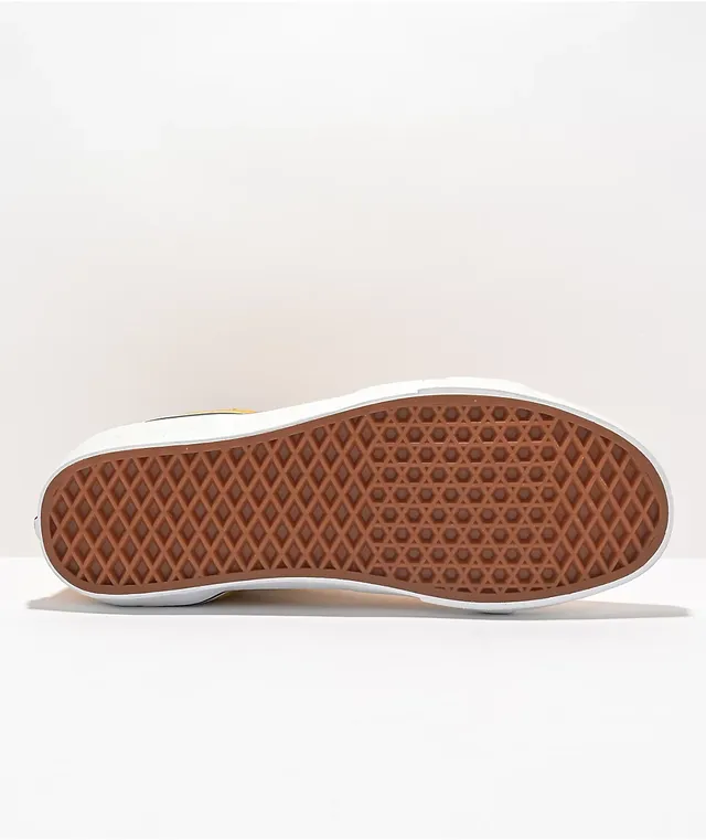 Axion Genesis Mid Navy, White, & Yellow Skate Shoes | Zumiez