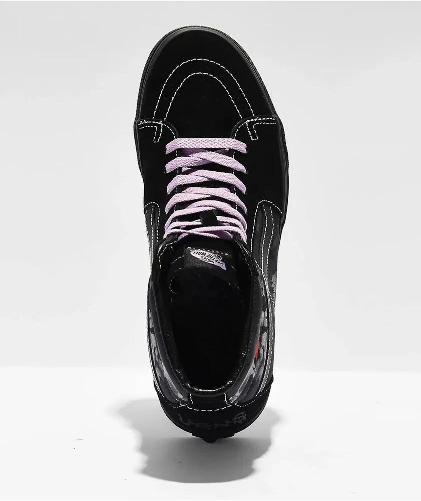 Vans Sk8-Hi Midnight Shift Black Skate Shoes at Hamilton