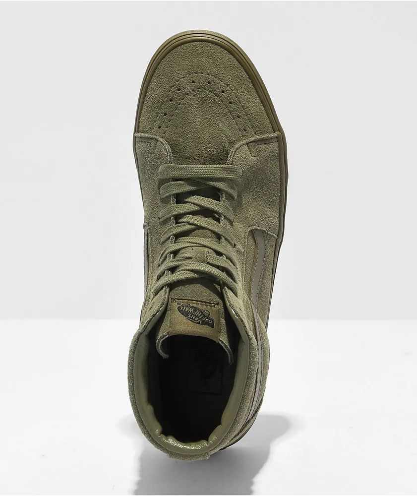 Vans skate shoes olive outlet