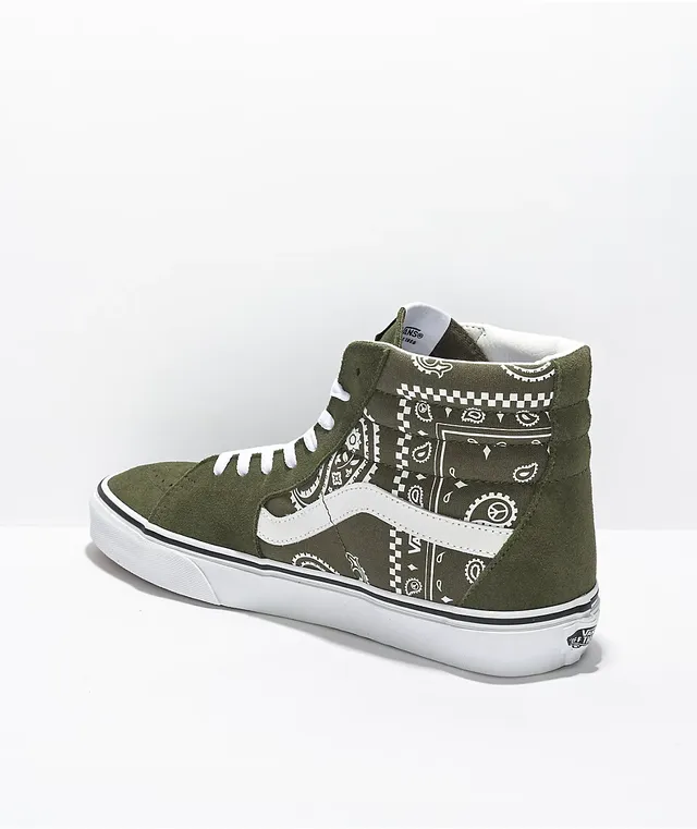 Vans sk8 hi winter moss outlet