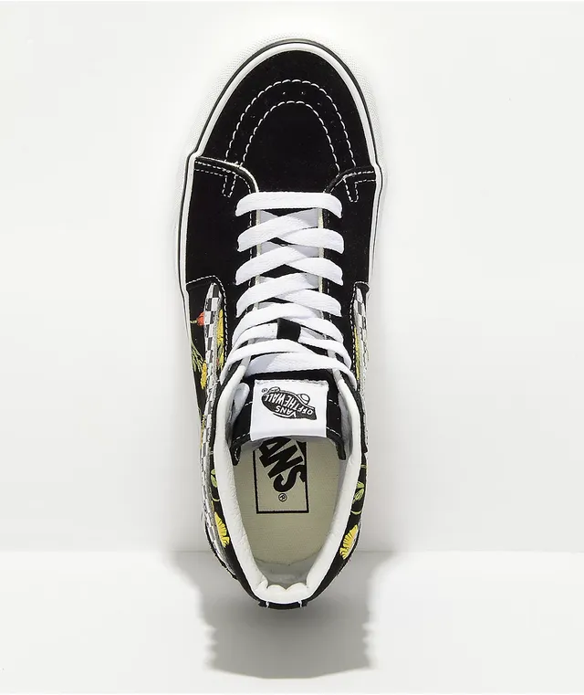 Vans sk8 store hi checkerboard platform