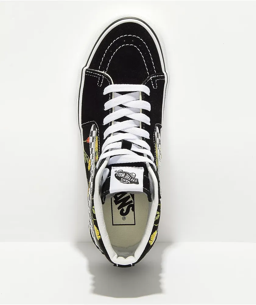 Vans sk8 sales hi checkerboard platform
