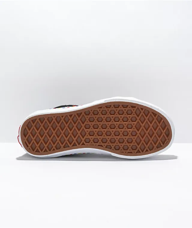 Rainbow vans on the bottom online