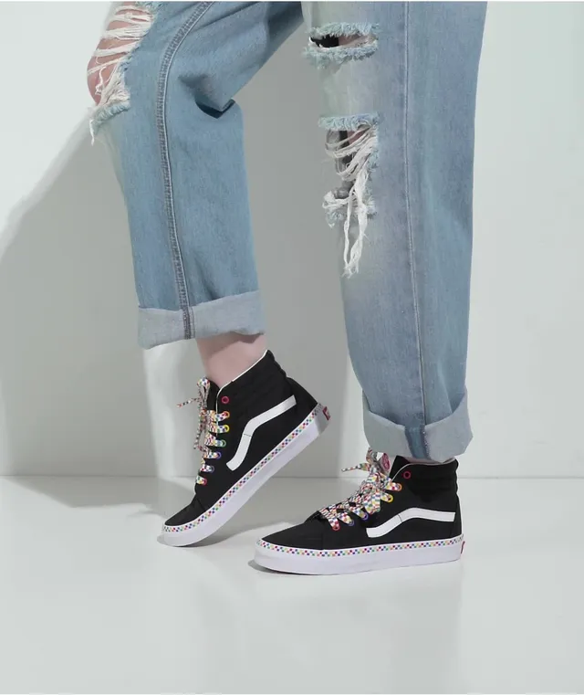 Rainbow vans zumiez hotsell